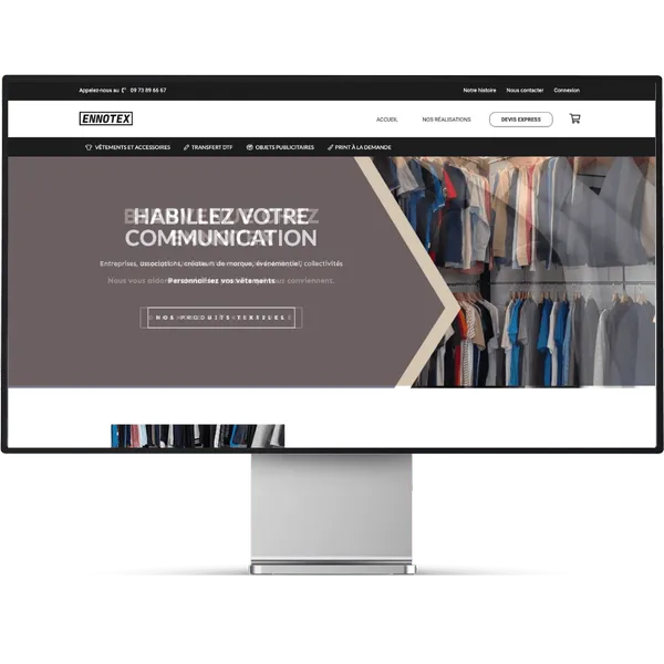 creation site internet - atelier personnalisation textile-agence web essonne-91