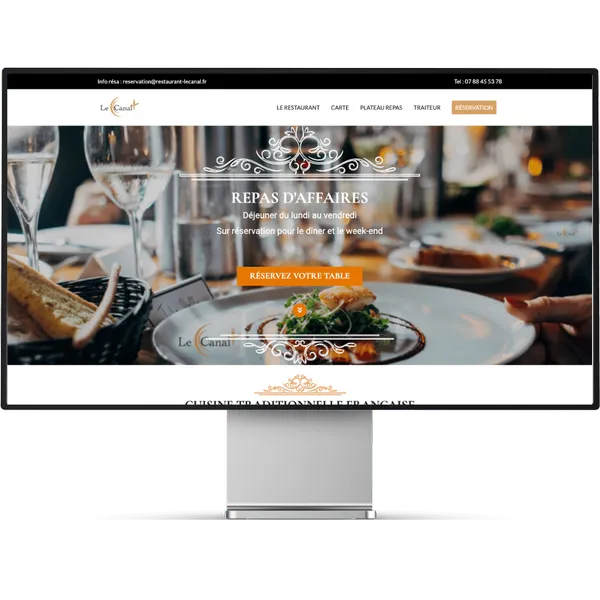 creation site internet - restaurant francais evry-agence web essonne