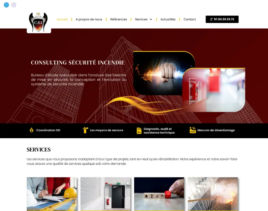 Création site WordPress pour CSI Pro à Draveil (91) - Beez MEDIA® - Agence web et communication Essonne