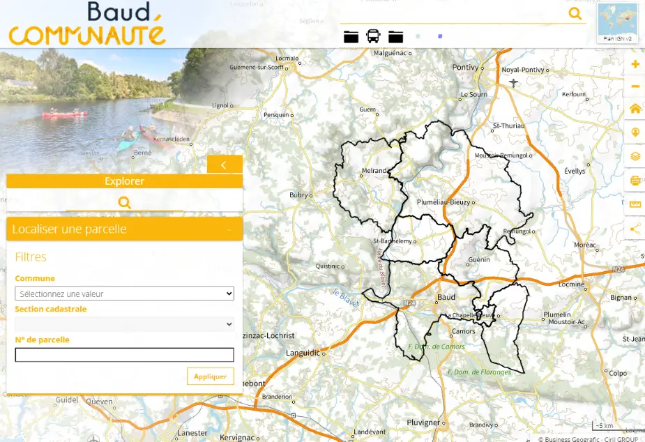 carte-interactive baud communauté - agence web baud - beezmedia