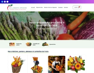Création du site ecommerce Les Jardins Ozoir - Beez MEDIA® - Agence web et communication 77