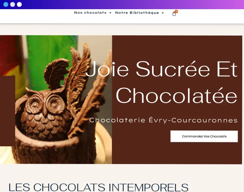 Création site ecommerce Chocolaterie 91 - Beez MEDIA® - Agence web et communication Essonne