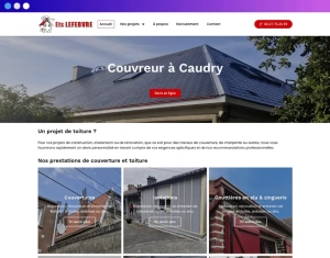 Création site wordpress Lefbvre Couvertures - Agence web Cambrai
