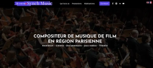 création site vitrine - synch music - beez media - agence web
