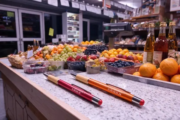 projet goodies stylo - les jardins dozoir - beez media - goodies france - agence web