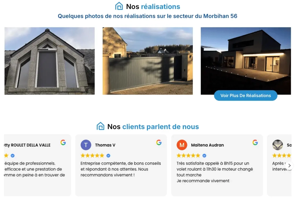 création site adm56 - modifier site créé par solocal - agence web auray